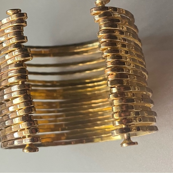 Black Cuff Bracelet Bundle with Gold Accents - Picture 6 of 9